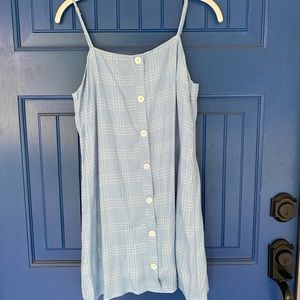 Urban Outfitters Straight-Neck Dress in Blue